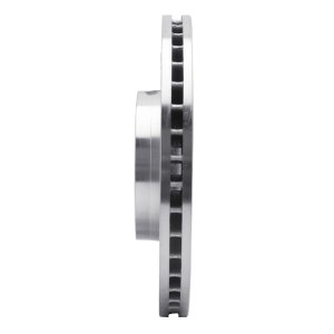 Land Rover Range Rover Evoque Brake Rotor (1) - Front Left - R1 Concepts - Drilled & Slotted - Silver - `07-`18